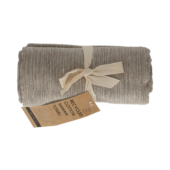 JENS Living Hamamdoek Melange Taupe 180x90 25859