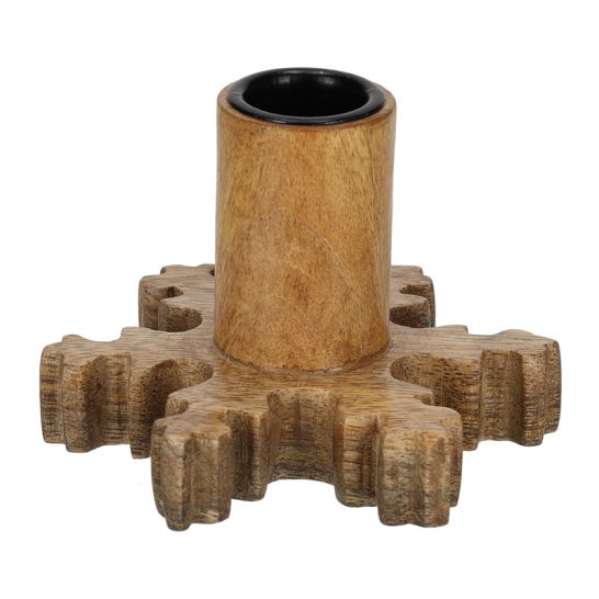 JENS Living Houten Kandelaar Sneeuwvlok 25862