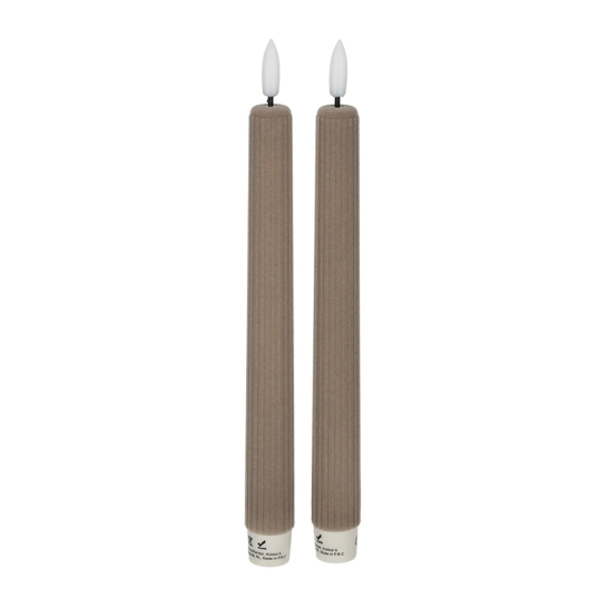 LED Dinerkaars Fluweel Taupe set van 2 - JENS Living JENS Living LED Dinerkaars Fluweel Taupe set van 2 25923