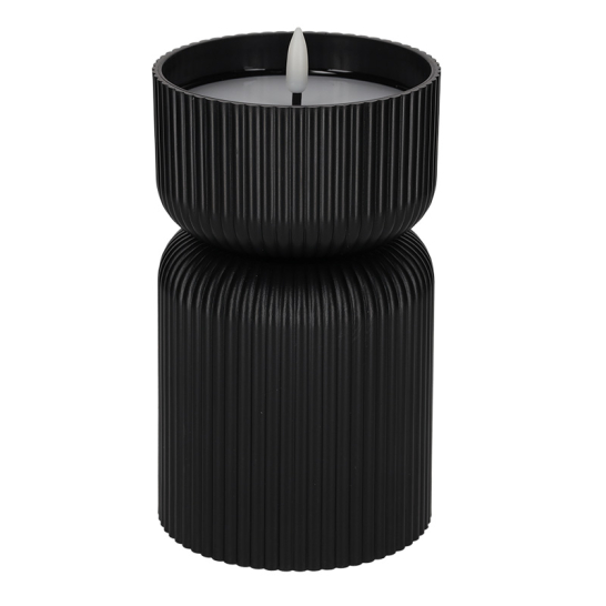 LED Kaars Ribbel Lars Zwart - JENS Living JENS Living LED Kaars Ribbel Lars Zwart 25602