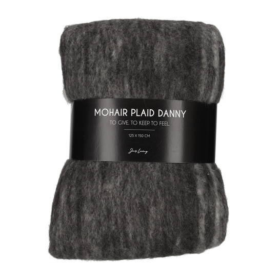 JENS Living Mohair Plaid Danny Antraciet 25698