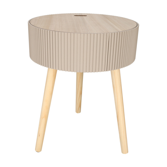 JENS Living Opberg Bijzettafel Levi Taupe 25790