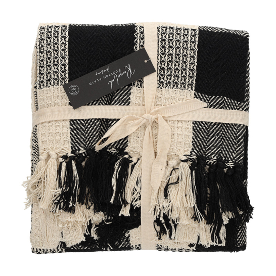 JENS Living Recycled Cotton Plaid Kai Zwart 25857