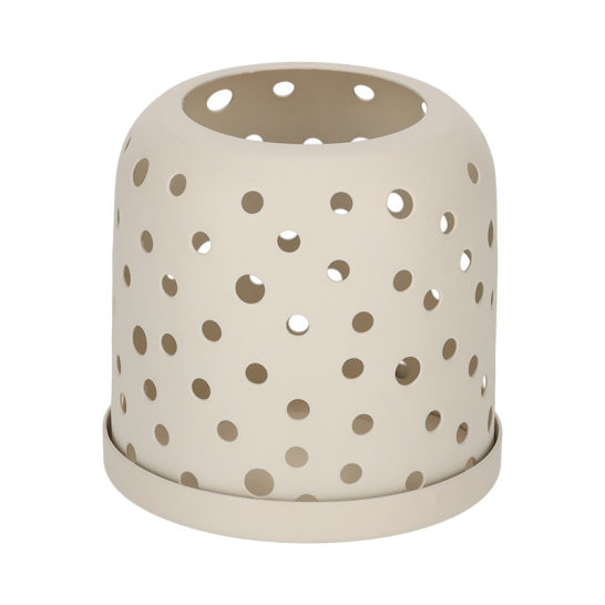 JENS Living Theelichthouder Jamie Off White 25867