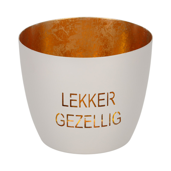 JENS Living Theelichthouder Lekker Gezellig 25926