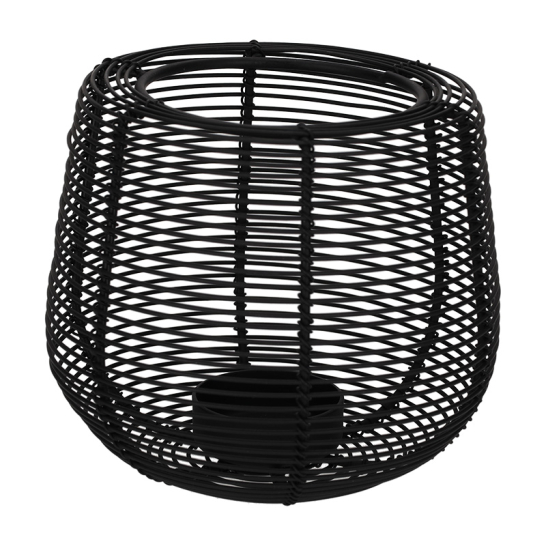 JENS Living Theelichthouder Nicki Zwart 25873