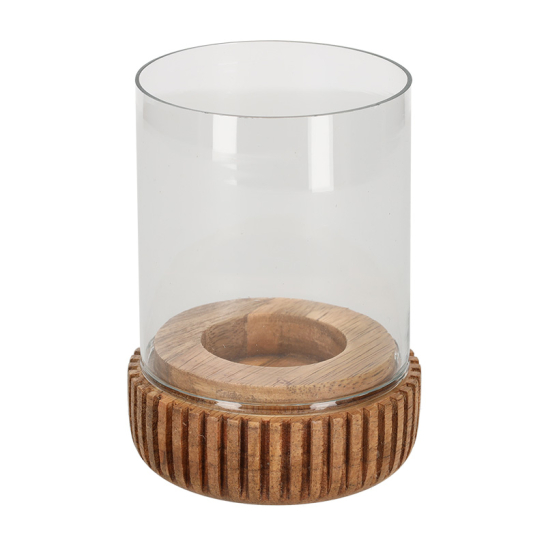 JENS Living Theelichthouder Rib Naturel 25889