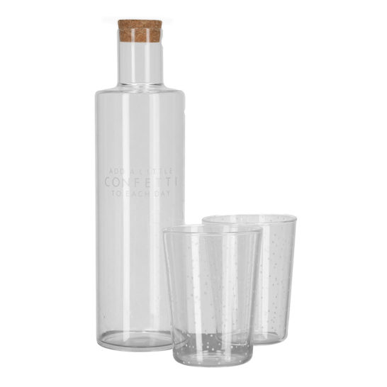 JENS Living Waterfles en Glazen Set 25363