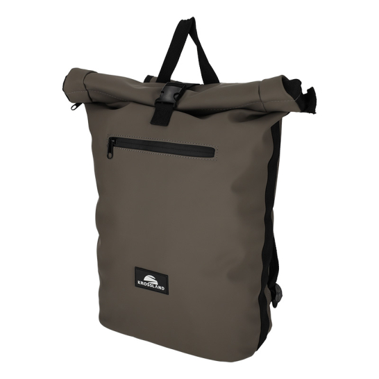 KROSSLAND Dull PU Fiets Rugtas Taupe 96005