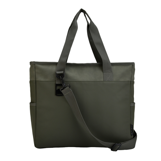 Koeltas shopper suede pu vegan leer groen 8759