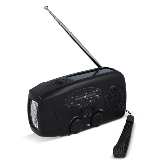 Noodradio zaklamp powerbank in 1