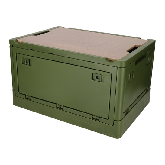 Norlander Krat Met Houten Deksel Koeltas Groen 29032