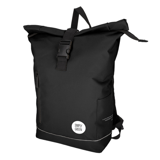 Norlander S.G. Rol Rugtas RPET 2.0 Zwart 29040