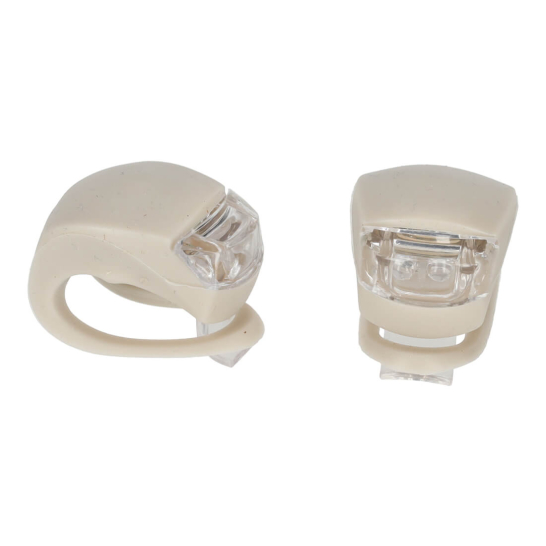 norlander led fietslampen taupe 2stuks 28997