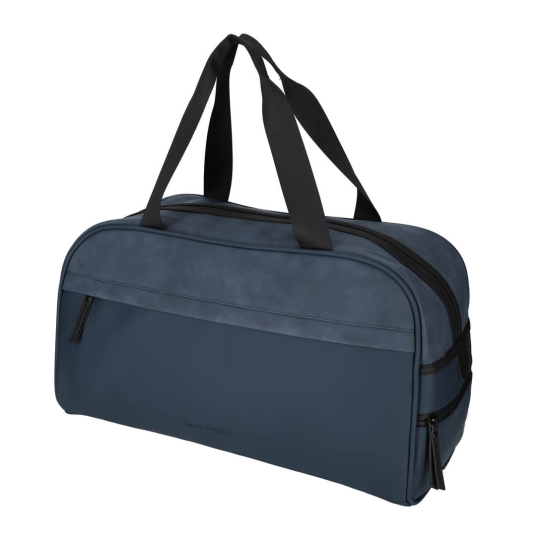 norlander pu retro sporttas napolitana blauw 29017