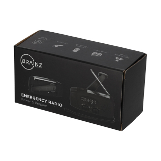 BRAINZ Emergency Solar FM LED Radio Speaker 38677 6