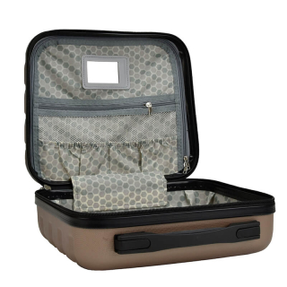 Beautycase Champagne binnenzijde