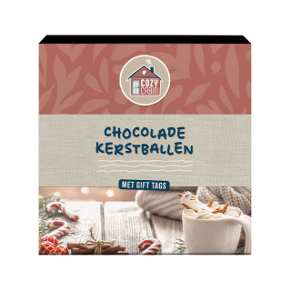 Cozy cabin Kerstballen giftbox RFA 9604