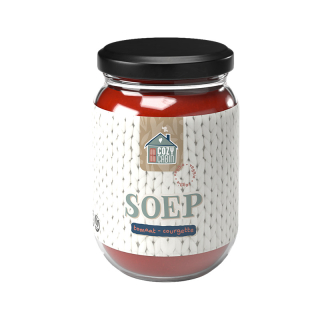 Cozy cabin Tomaat courgettesoep veggie in pot 9619