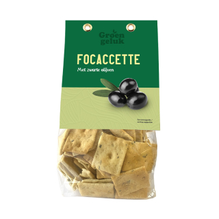 Groen Geluk Focaccette zwarte olijven 9758