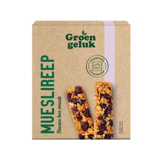 Groen Geluk Mueslirepen blueberry 9749