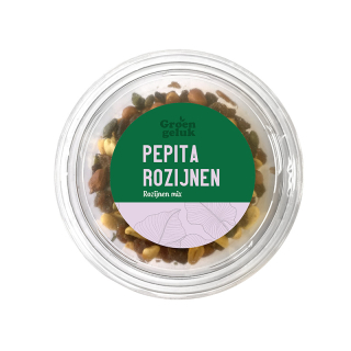 Groen Geluk Pepita rozijnen mix cup 9755
