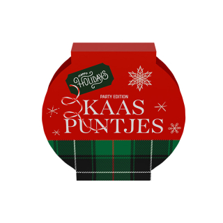 Happy Holidays Kaaspuntjes 140 g sleeve 10054 Happy Holidays Kaaspuntjes 140 g sleeve 10054