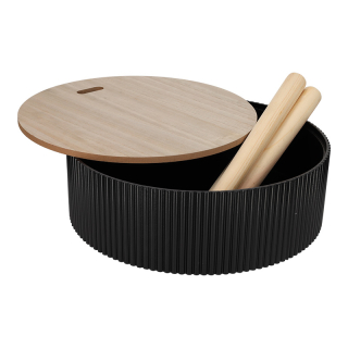 JENS Living Opberg Bijzettafel Levi Zwart 25791 1