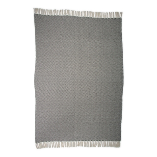 JENS Living Recycled Cotton Plaid Visgraat Zwart 130x180cm 25006 3