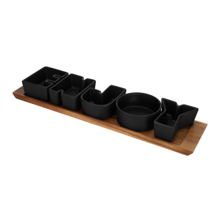 JENS Living Serveerset ENJOY Zwart 25759 1