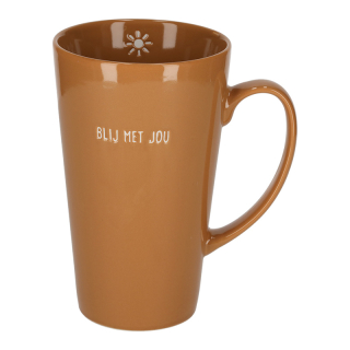 JENS Living Shiny Mok Karamel XL 25732 JENS Living Shiny Mok Karamel XL 25732