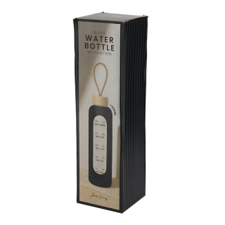 JENS Living Waterfles Motivation Zwart 25820 2