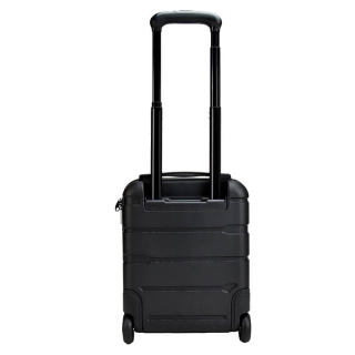 Kleine trolley handbagage 24L Zwart achterkant