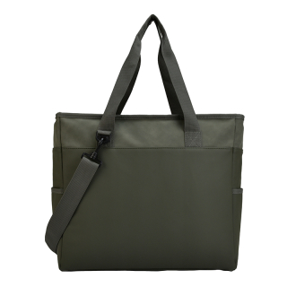 Koeltas shopper suede pu vegan leer groen 8759 achterzijde