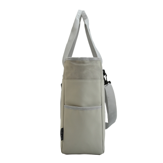 Koeltas shopper suede pu vegan leer off white 8759 zijlant