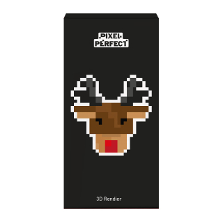 Pixel perfect 3D Rudolph cacao rendier 9713