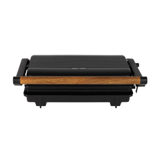 ROQUET Contactgrill Roots Zwart 41012 3 ROQUET Contactgrill Roots Zwart 41012 3