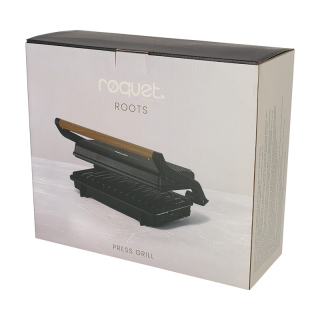 ROQUET Contactgrill Roots Zwart 41012 8 ROQUET Contactgrill Roots Zwart 41012 8