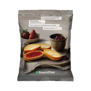 SnackChat Geroosterde Broodjes Naturel 66693 SnackChat Geroosterde Broodjes Naturel 66693