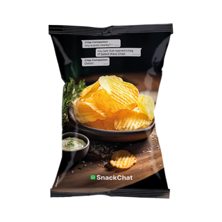 SnackChat Ribbelchips Zout 92740 SnackChat Ribbelchips Zout 92740