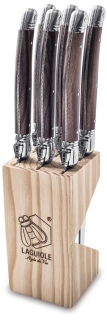 Steakmessen Dark Wood Laguiole Style de Vie